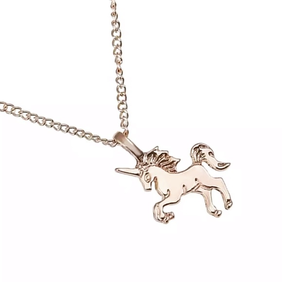 ✨✨NEW✨✨Gold Tiny Unicorn Necklace✨ - Picture 2 of 2